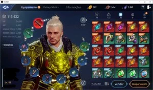 CONTA MIR4 LVL 81 109K SEM CLÃ