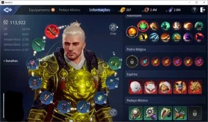 CONTA MIR4 LVL 81 109K SEM CLÃ