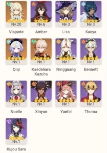 Conta reroll com Kazuha & Qiqi - Genshin Impact