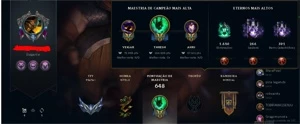 CONTA LOL- 108 SKINS- 156 CHAMPS NO PRECINHO-PASSE TFT - League of Legends