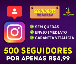 500 Seguidores no Instagram por apenas R$4,99 [Promoção] - Redes Sociais