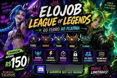 DO FERRO ATE PLATINA POR APENAS 150 REAIS  - League of Legends LOL