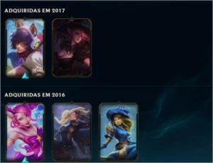 CONTA LVL 147 PRATA 1 VARIAS SKINS LENDÁRIAS - League of Legends LOL