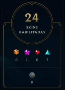 CONTA LVL 147 PRATA 1 VARIAS SKINS LENDÁRIAS - League of Legends LOL