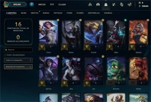 Conta PLATINA 4 - Smurf LOL (league of legends) ELOMOON