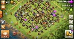 clash of clans cv 11 sem águia