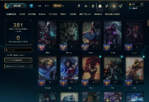 Prata 2 com 135 Champs e 74 Skins - League of Legends LOL
