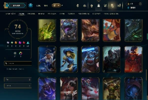 Prata 2 com 135 Champs e 74 Skins - League of Legends LOL