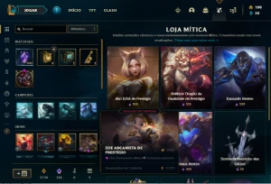 Conta com 5 míticas + 100 de essencia mítica - LOL - League of Legends