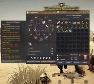 Black Desert Arqueiro 62 556gs armo e arma full tet