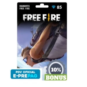 FREE FIRE - 85 DIAMANTES + 9 DE BÔNUS - Gift Cards