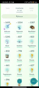 Conta INICIANTES de pokémon go