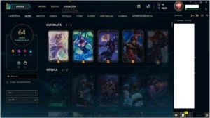 Conta Gold V Com skins muito raras Todos os ADC'S - League of Legends LOL