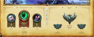 CONTA PRATA 2 várias skins , aceito itens no dofus - League of Legends LOL