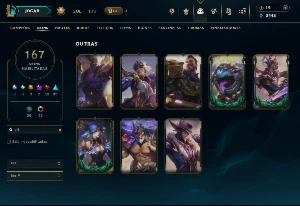 Esmeralda 4 com TODOS os Champs e 167 Skins ( MAIN ADC ) - League of Legends LOL