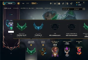 Esmeralda 4 com TODOS os Champs e 167 Skins ( MAIN ADC ) - League of Legends LOL