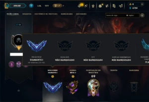 Conta Diamante 1 com 45 Champs e 9 Skins - League of Legends LOL