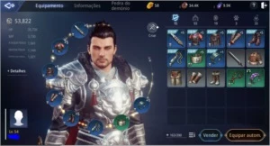 Conta Lvl 54, 4 Draco por dia - MIR4