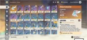 Conta Genshin com Diluc, Klee, Atlas Celestial e +++++ - Genshin Impact