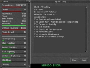 ACC COM 5 CHARS - 80 REAIS - Tibia
