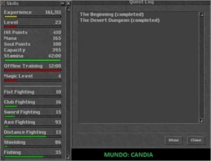 ACC COM 5 CHARS - 80 REAIS - Tibia