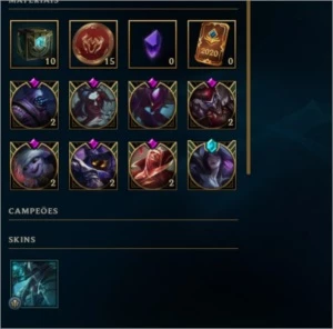Conta Level 120 (Prata) - 96 Champs/ 35 Skins - League of Legends LOL