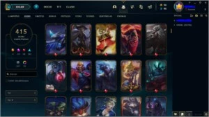 Conta League Of Legends Gold 3 415 Skins Muitas Prestígio LOL