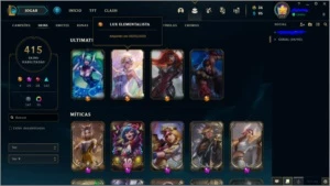 Conta League Of Legends Gold 3 415 Skins Muitas Prestígio LOL