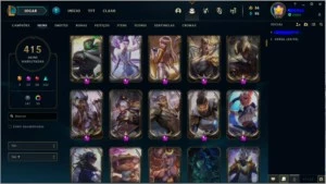 Conta League Of Legends Gold 3 415 Skins Muitas Prestígio LOL