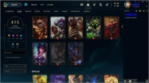 Conta League Of Legends Gold 3 415 Skins Muitas Prestígio LOL