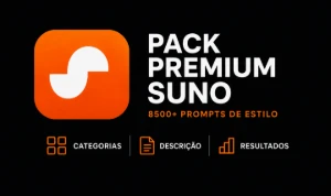 Pack de Prompts Suno: 8500+ Estilos - Inteligência Artificial