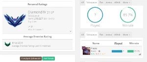 Conta lol Diamante 4 85%WR SEM RISCO DE BANIMENTO! - League of Legends