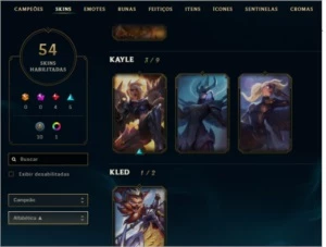 Conta de Lol com Kayle Juiza - League of Legends
