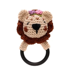 Chocalho Leãozinho Amigurumi - Artesanato e Personalizados