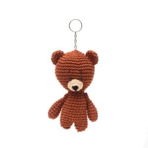 Chaveiro urso médio em amigurumi - Artesanato e Personalizados