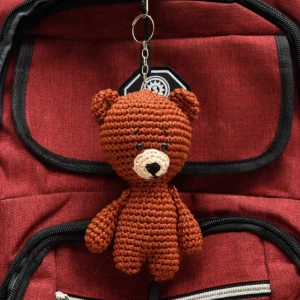 Chaveiro urso médio em amigurumi - Artesanato e Personalizados