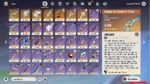 Conta Genshin AR 60. 13 T5 limitados + 7 armas T5 - Genshin Impact