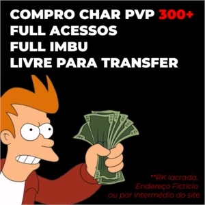 COMPRO CHAR PVP 300+ - FULL ACESSOS - LIVRE PARA TRANSFER - Tibia