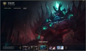 Conta LV 30 Faltando 1 Champion 85 Skins e Varios icones - League of Legends LOL