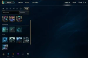 Conta LV 30 Faltando 1 Champion 85 Skins e Varios icones - League of Legends LOL