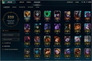 Conta LV 30 Faltando 1 Champion 85 Skins e Varios icones - League of Legends LOL