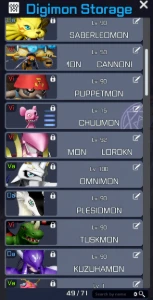 Conta Digimon Super Rumble - Server Koromon - Digimons Mid/E
