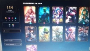 Conta upada desde 2019 nível 295, elo Gold 4. - League of Legends LOL