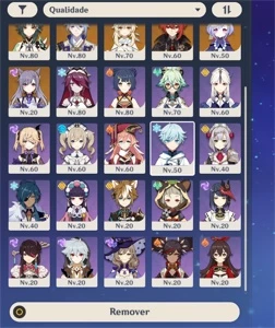 Conta Genshin AR 55, 8 personagens 5 stars - Genshin Impact