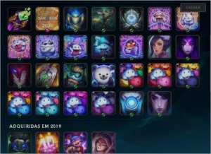 Conta lvl77 com muitas skins boas Prata 2 - League of Legends LOL