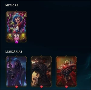 Conta lvl77 com muitas skins boas Prata 2 - League of Legends LOL