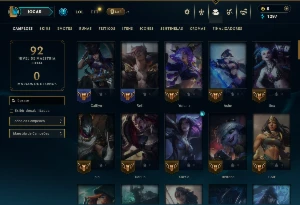 Ouro 4 com 90 Champs e 13 Skins - League of Legends LOL