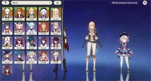 AR37 - Ayaka + Childe + Jean + Qiqi + Espada Áspera - Genshin Impact