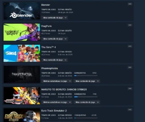 Conta Steam 40+ Jogos – Ark, Zomboid, Phasmo+