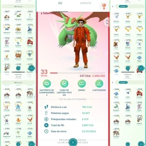Conta Pokemon Go Nível 33 - Pokémon